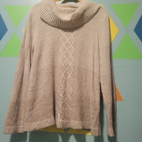 CJ Banks Women's Cowl Neck Sweater With Ombre Fade Size 1x - Picture 5 of 9